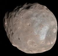 Color image of Mars' moon Phobos (MRO, 23 March 2008). Mars, moon, Phobos, nasa,