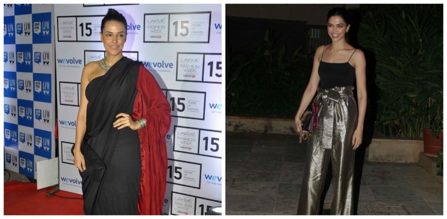 Neha Dhupia and Deepika Padukone