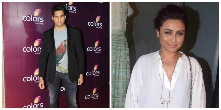 Sidharth Malhotra and Rani Mukerji