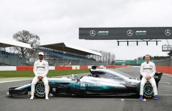Lewis Hamilton and Valtteri Bottas. Lewis Hamilton, Valtteri Bottas, Mercedes, Formula one, Formula One news, 2017 formula one season, Lewis Hamilton fastest on day one of pre-season testing