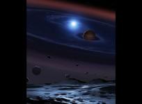exoplanet,planetary system, white dwarf, brown dwarf, space,