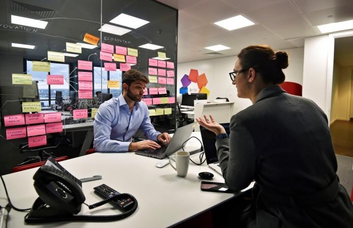 UBS employees work in the UBS Fintech