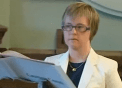 Angela Bachiller, first person with Down syndrome to be elected a councilwoman. Angela Bachiller