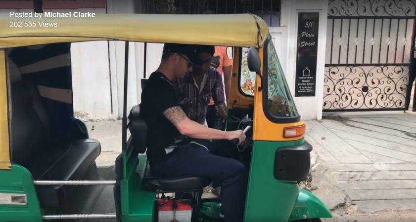Michael Clarke, Australia, Bengaluru, auto-rickshaw