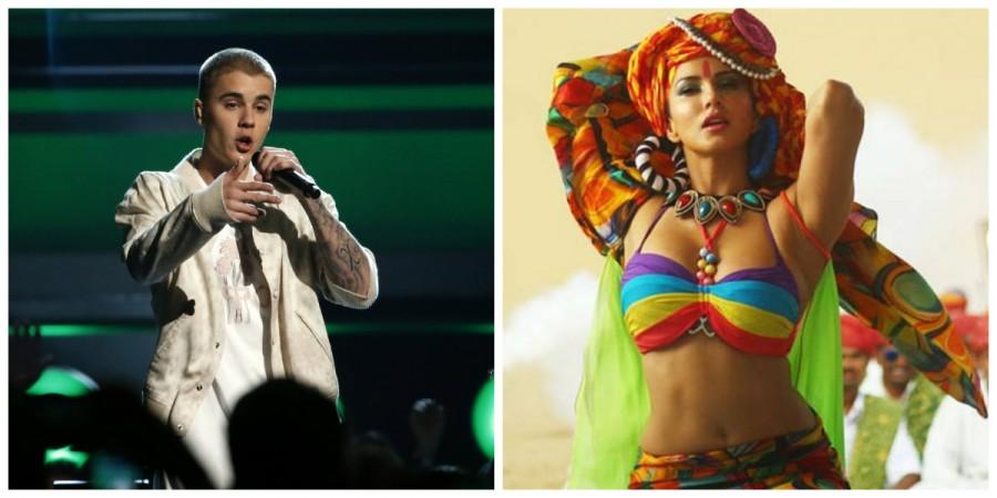 Justin Bieber and Sunny Leone
