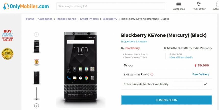 BlackBerry KEYOne, launch, india, Only Mobiles, price, specs, feature, release, MWC 2017