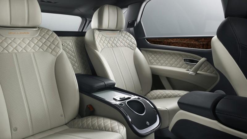 Bentley Bentayga Mulliner's bottle cooler in the rear Bentley Bentayga Mulliner