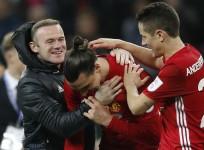 Wayne Rooney, Zlatan Ibrahimovic, Ander Herrera, Manchester United