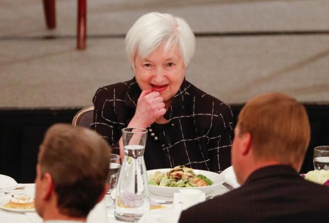 Federal Reserve Chair Janet Yellen attends the Executives Club of Chicago in Chicago, Illinois, U.S., March 3, 2017. us fed rate hike, janet yellen, us economy, us investors in india, fed interest rate
