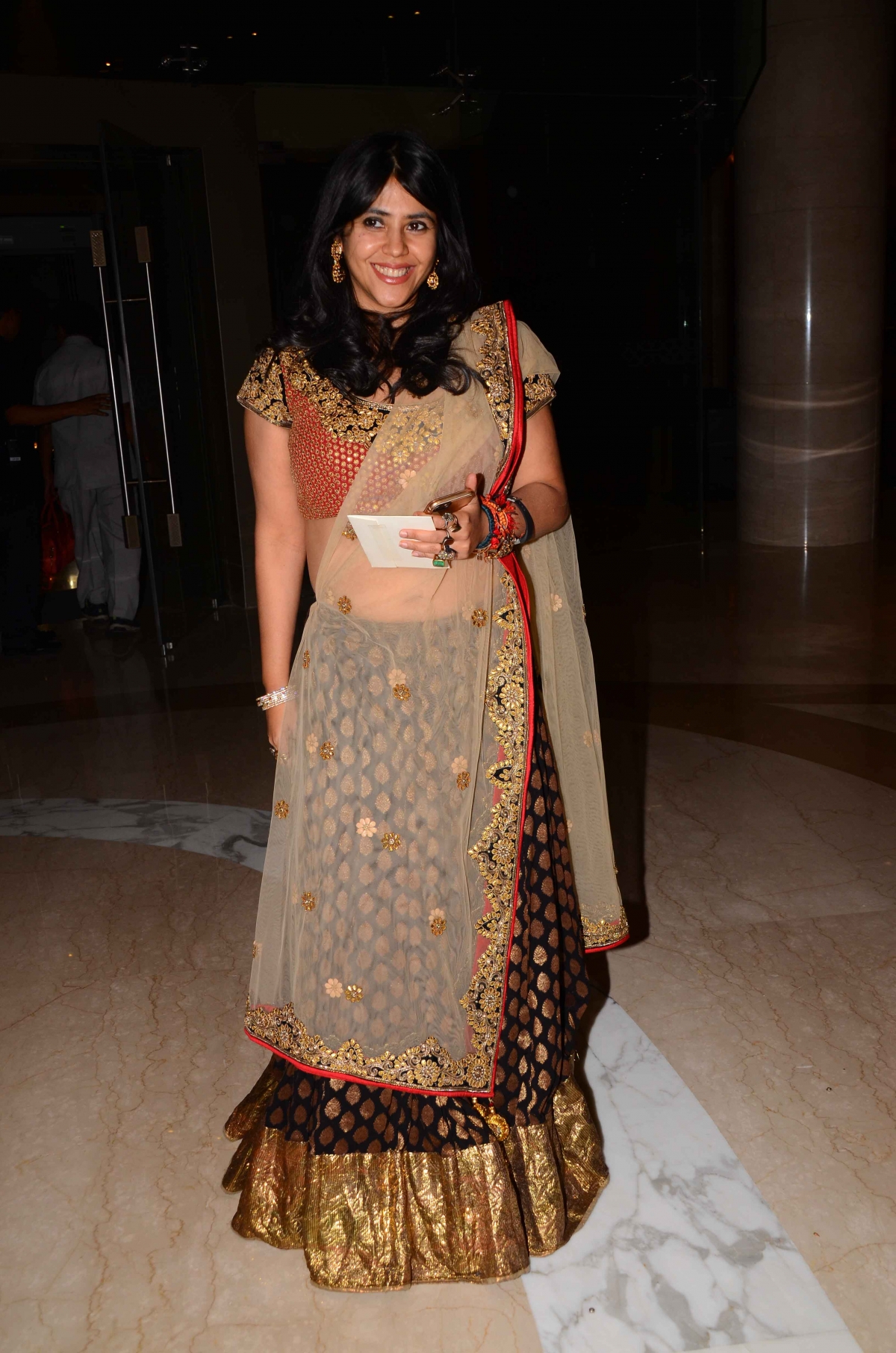 Guests at Mandana Karimi's wedding reception