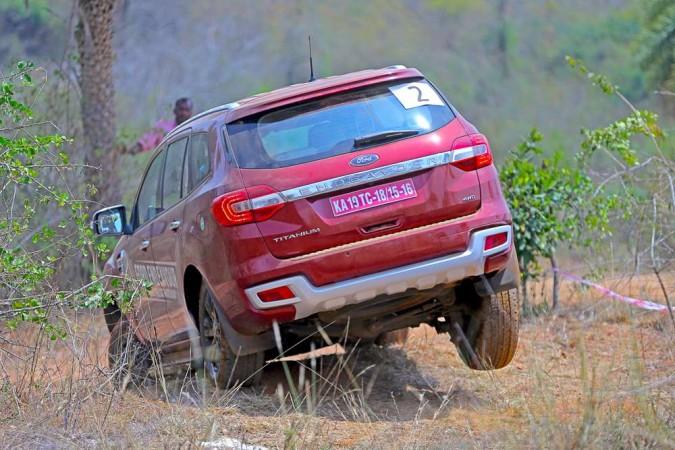 The section where Ford Endeavour's wheel seen on the air Ford Endeavour