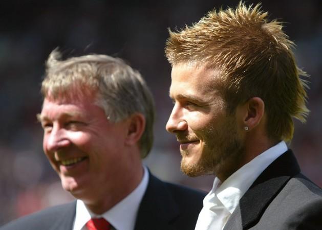 Sir Alex Ferguson and David Beckham. top 5 bust ups between football players and managers, Alexis Sanchez, Arsene Wenger, Jose Mourinho, Mario Balotelli, Wayne Rooney, Iker Casillas, Roberto Mancini