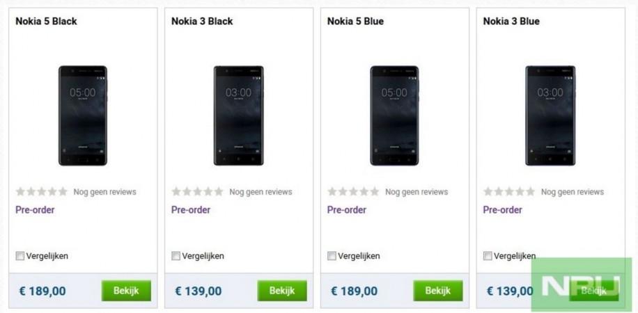 HMD Global's Nokia 5, 3, Nokia 3310 (2017) pre-order service goes live in Europe: when it will be released Nokia 5, pre-order, Nokia 3, price, Nokia 3310,Europe
