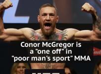 Conor McGregor’s UFC riches are a one off in ‘poor man’s sport’ MMA