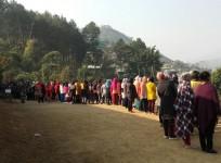 People in queue to vote in the Manipur Assembly Elections 2017