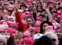 Women demonstrate in solidarity around the world on International Women's day