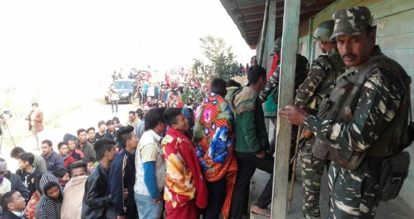 Manipur Assembly Elections 2017: People in queue to vote