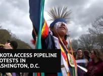 Hundreds protest Dakota Access Pipeline in Washington DC
