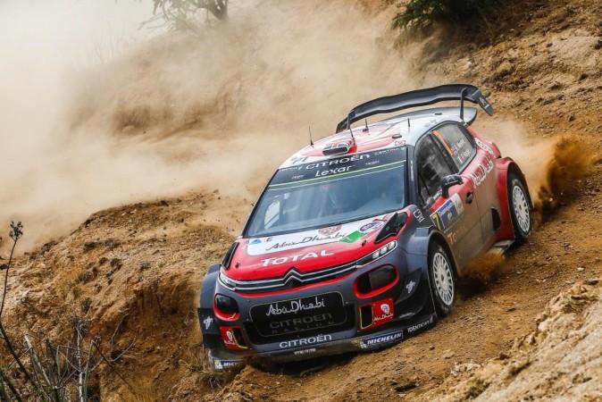 Kris Meeke of Citroen C3 WRC car in Rally Guanajuato Mexico 2017 Kris Meeke of Citroen