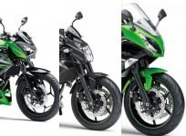 Kawasaki ER-6n, Ninja 650 and Z250