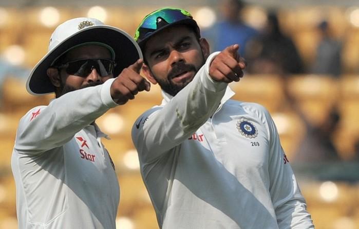 Jadeja with Virat Kohli Ravindra Jadeja, Virat Kohli, India, Australia, Test Series 2017