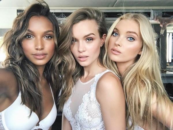 Victoria's Secret Angels Elsa Hosk and Josephine Skriver leave