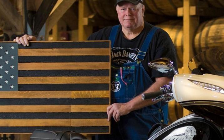 American flag handmade from Jack Daniel's barrel wood American flag handmade from Jack Daniel's barrel wood
