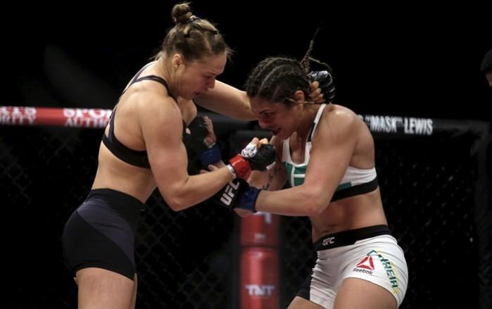 Ronda Rousey and Bethe Correia. Ronda Rousey, Bethe Correia, UFC, UFC news, Bethe Correia on Ronda Rousey, Correia says Rousey is too vain to accept defeat and start over, Bethe Correia wants a rematch with Rousey