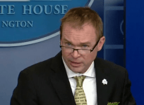 White House budget director say combating climate change is a waste of your money