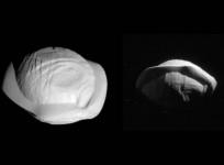 nasa, Cassini, spacecraft, Saturn, Pan, moon,