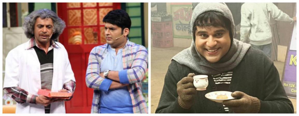 Sunil Grover, Kapil Sharma (left) and Krushna Abhishek (right) Sunil Grover, Kapil Sharma and Krushna Abhishek