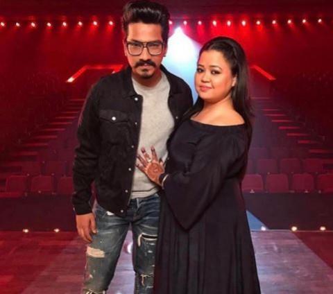 Bharti Singh with her fiancé Harsh Limbachiyaa Bharti Singh, nach baliye 8