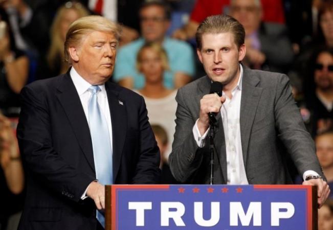 Donald Trump with son Eric Trump Eric Trump