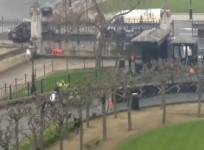 Police seen tackling a man outside UK Parliament during firearms incident