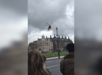 Helicopter lands outside UK Parliament after Westminster attack