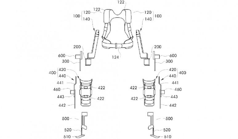 Samsung filed a patent titled Samsung filed a patent for wearable robot