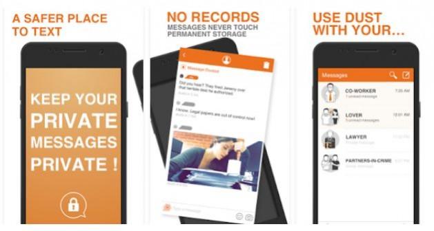 Cyber Dust messaging app. Cyber Dust