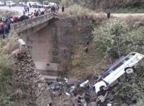 Bus accident at Chakhumai bridge in Manipur