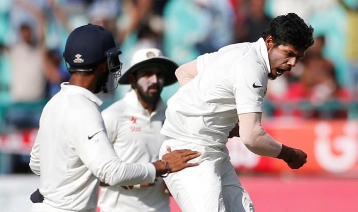 Umesh Yadav bowled one of the spells of the series on day three of the fourth Test match in Dharamsala, March 27, 2017 Umesh Yadav, India, Australia, fourth Test, Rahul
