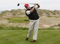 Trump golfing