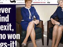 Legs-it: ‘Sexist’ Daily Mail front page condemned by thousands on social media