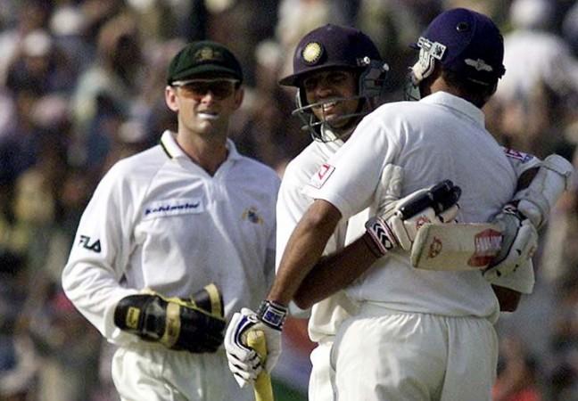 Rahul Dravid and VVS Laxman during their unbelievable partnership in Kolkata in 2001 Adam Gilchrist, Australia, VVS Laxman, Rahul Dravid, India