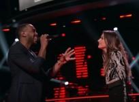 Brandon Royal and Davina Leone perform on The Voice USA 2017