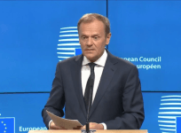 ‘We miss you already’: EU’s Donald Tusk accepts Brexit notice