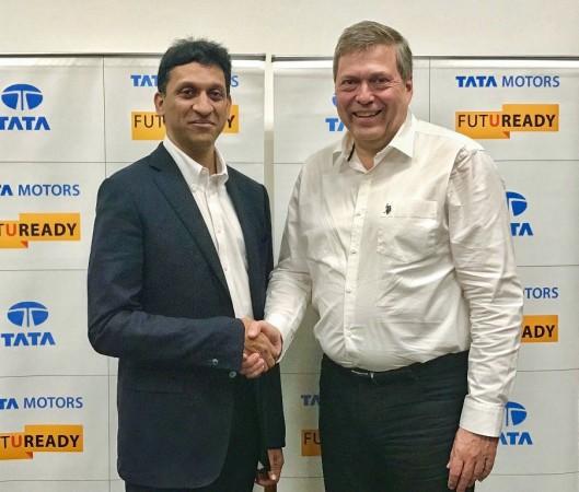 J Anand, managing director, Jayem Automotives Pvt Ltd, and Guenter Butschek, CEO and managing director, Tata Motors JT Special Vehicles, Tata Motors, Jayem Automotives, J anand