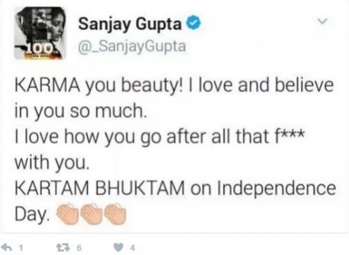 Sanjay Gupta tweet