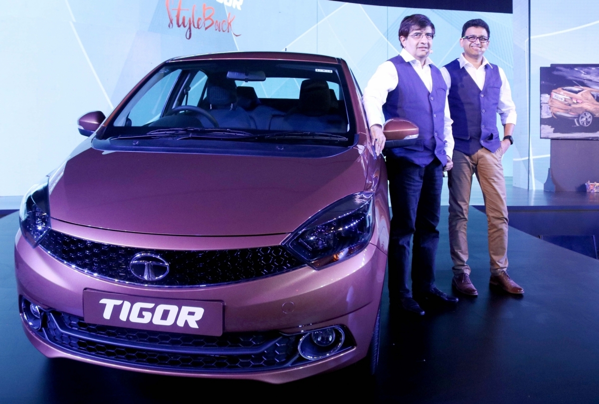 Tata Motors, President, Passenger Vehicle Business Unit (PVBU) Mayank Pareek at the launch of car sales march 2017, tata motors, tata tigor, Mayank Pareek, tata cars, tata passenger vehicles, car sales