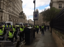 Britain First and EDL protest in London with heavy police presence