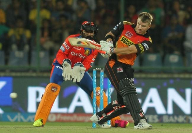 David Warner David Warner, IPL, SRH, Gujarat Lions, Dinesh Karthik