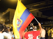 Demonstrators clash with police as leftist Lenin Moreno claims presidential victory